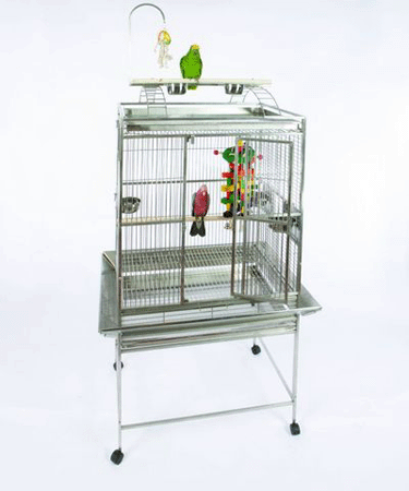 Koloa Kavern Playtop Stainless Steel Bird Cage